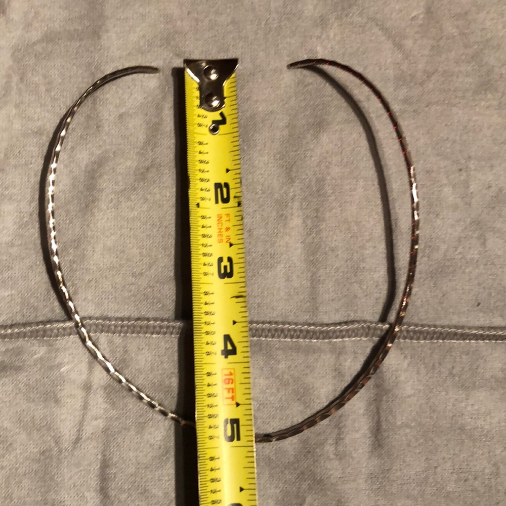 Solid Hammered Sterling Silver Choker - image 3